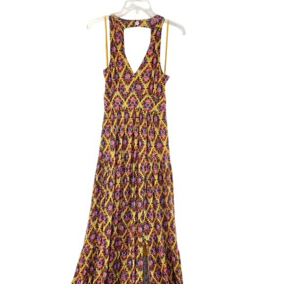 Maeve by Anthro Halter Luella Maxi Dress in Yellow - Picture 2 of 6